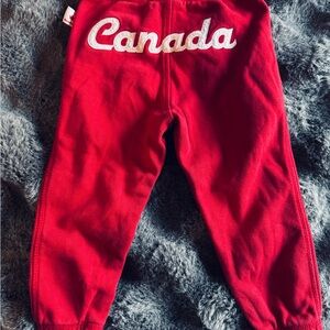 Canadiana Toddler 2T Red Canada Sweatpants Authentic Canada Purchase Boys/Girls